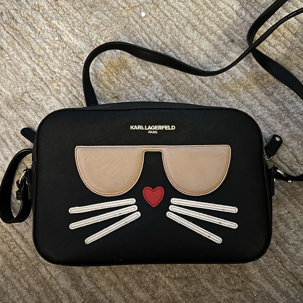 Karl Lagerfeld Cat Crossbody Bag